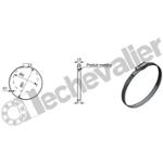 CBPI.32-50 COLLIER BANDE PLEINE AISI-304 - 12mm - PLAGE 32-50mm