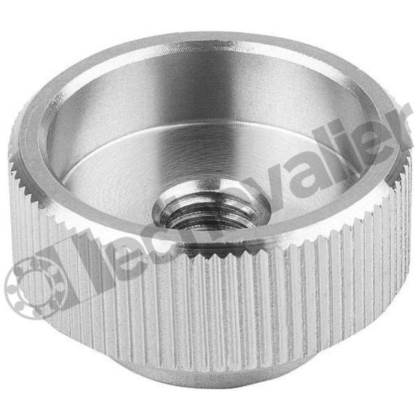 K0137.1052 ECROU MOLETE M05, FORME:A ACIER INO