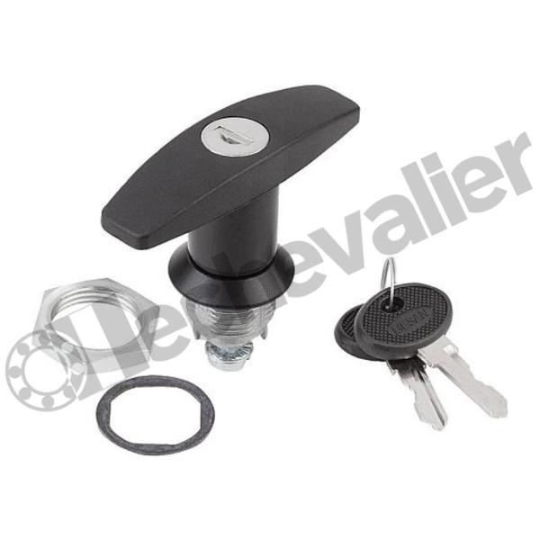 K0526.2183 VERROUS QUART DE TOUR ZINC POIGNEE