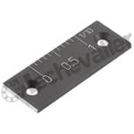 K0757.1001 VERNIER AVEC PERCAGE L=40 ALUMINIUM