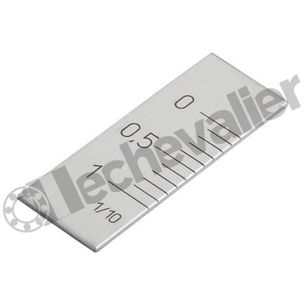 K0759.0101 VERNIER AUTOADHESIF L=40 ACIER INOX