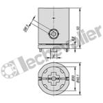 K1981.301 T-VERBINDER  30 F.NUT 8 AVEC TAQUET