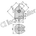 K1984.301 WINKELVERBINDER  30 AVEC TAQUET