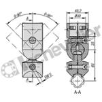 K1987.301 KUGELVERBINDER  30 AVEC TAQUET
