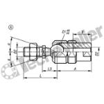 K1936.1308 EMBOUT AXIAL A ROTULE VERROUILLABLE