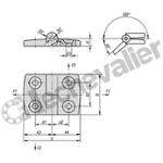 K0434.1301818 CHARNIERE DEGONDABLE B1=48 THERMOPL