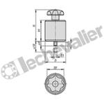 K1214.064040 BUTEE DE SERRAGE REGLABLE M06 ALU,A