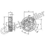 K0812.24216025 DISQUE ROTATIF ACIER DE TRAITEMENT