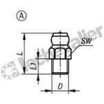 K1132.1114 GRAISSEUR BOULE DIN71412 R1/4, FORM