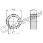 K0665.90811041 BAGUE D'ECARTEMENT D1=11 D1=11 L=4