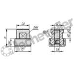 K1464.11306 PIECE DE SERRAGE KIT M06,AC.INX 1.4