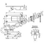 K1481.2001114511 DECLENCHEUR SANS SERRURE FORME B