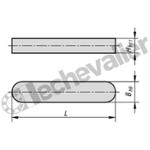 K0696.04X10 CLAVETTE PARALLELE DIN6885 L=10 B=4