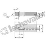 K1496.145561 VERROU A LOQUET FORME A ALUMINIUM