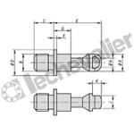K0911.1520021 VIS DE SERRAGE B=M20 C=21 ACIER