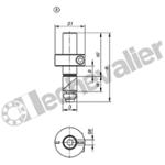 K1503.0016 BOULON SERRAGE FORME A SANS MANETTE