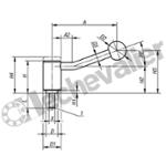 K0108.1081X40 LEVIER DE SERRAGE TA.1 M08X40, FORM