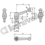 K0120.110X30 MANETTE INDEXABLE TA.1 M10X30 ACIER