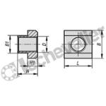 K0377.10 ECROU POUR RAINURE EN TE M10 ACIER