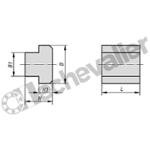 K0378.20 ECROU POUR RAINURE EN TE ACIER DE T