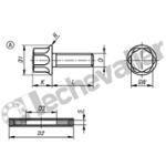 K1595.042X16 VIS + RONDELLE D'ETANCHEITE M04X16