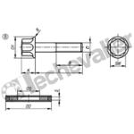 K1595.041X30 VIS + RONDELLE D'ETANCHEITE M04X30