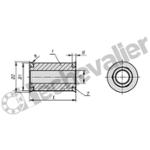 K1822.11108X30 DOUILLE ENTRETOISE DESIGN HYGIENIQU