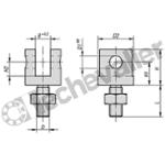 K0397.05 CHAPE A TIGE FILETEE M05X14,5 ACIER