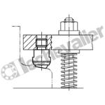 K0282.108 SUPPORT OSCILLANT M08 D1=13, FORME: