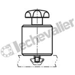 K1214.064040 BUTEE DE SERRAGE REGLABLE M06 ALU,A