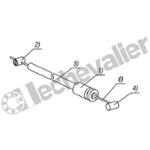 K1646.11X1000 CABLE BOWDEN + INSERT EN PLASTIQUE