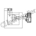 K0137.112 ECROU MOLETE M12, FORME:A ACIER DE