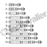 K0991.180 ARBRE ADAPTATEUR D=38 A=176 L1=194